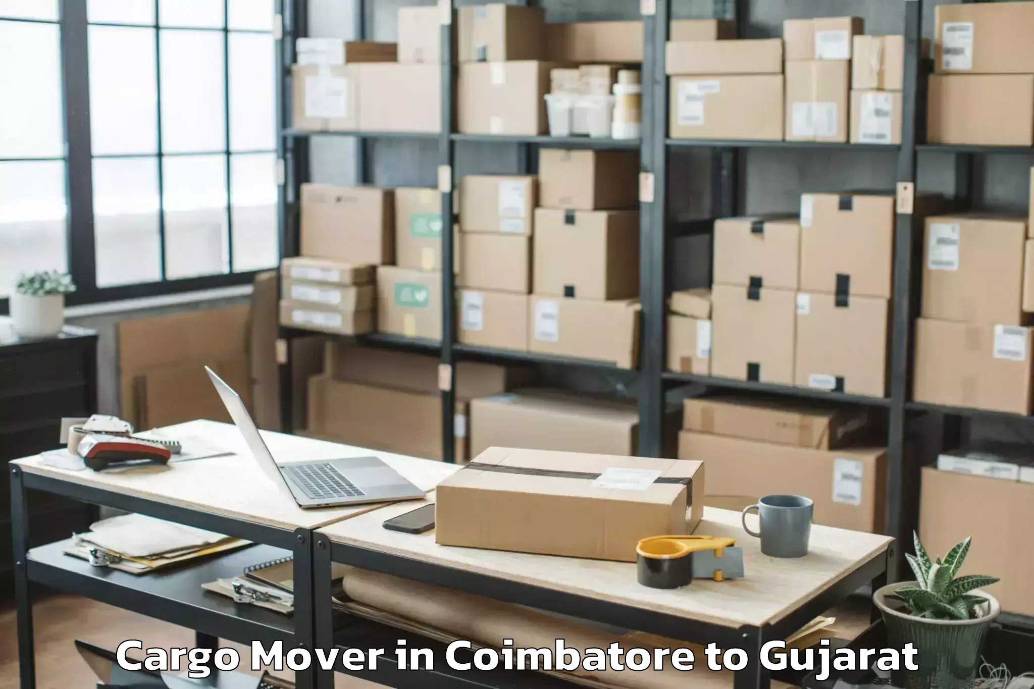 Affordable Coimbatore to Rai University Ahmedabad Cargo Mover